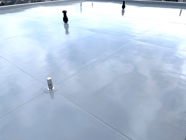 防水工事の様子